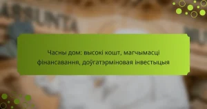Часны дом: высокі кошт, магчымасці фінансавання, доўгатэрміновая інвестыцыя