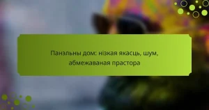 Панэльны дом: нізкая якасць, шум, абмежаваная прастора