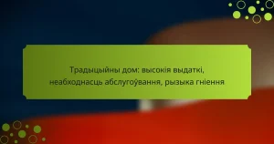 Традыцыйны дом: высокія выдаткі, неабходнасць абслугоўвання, рызыка гніення